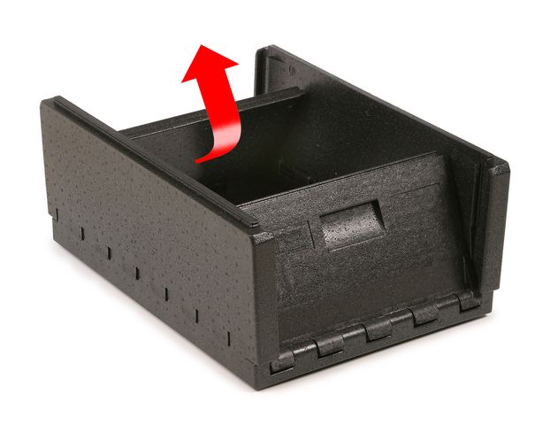 Thermobox for individual meal with 3 separate temperature zones